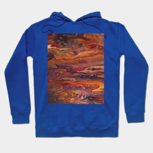 Jupiter Here Acrylic Abstract Art Hoodie